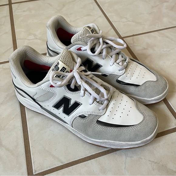 New Balance Tiago 1010 in White, Black, and Stone - Picture 1 of 7